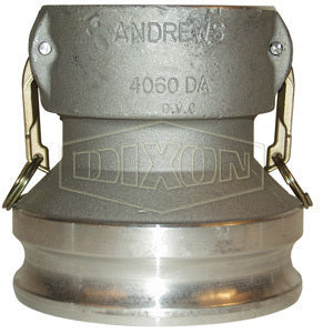 10000592-COUPLER X ADAPTOR ALUM TYPE DA 2" X 3" 125PSI DIXON