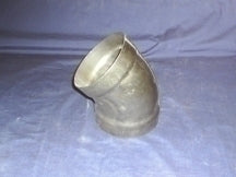 10002241-ELBOW BELLED STEEL SHORT RADIUS 45DEG 4" ALLEGHENY