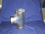 10002308-TEE STEEL BELLED SHORT RADIUS 4" ALLEGHENY