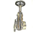 10002339-VALVE GATE MANUAL 4" ALUM BODY ALUM STEM TTMA X MNPT 50PSI MAWP BETTS