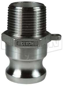 10002540-ADAPTOR ALUM 1" TYPE F X 1" MNPT 125PSI DIXON