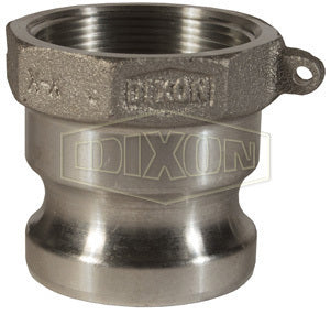 10002552-ADAPTOR ALUM 3" TYPE A X 3" FNPT 125PSI DIXON