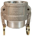 10002556-COUPLER ALUM 3" TYPE B X 3" MNPT 125PSI DIXON