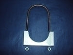 10003107-U BOLT & SADDLE PLATED STEEL 3 1/2" ZINC PLATED