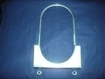 10003108-U-BOLT & SADDLE PLATED STEEL 4 1/2" ZINC PLATED