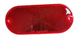 10004372-REFLECTOR SELF ADHESIVE/SCREW MNT RED OVAL 2" X 4" SAEA70 TRUCKLITE