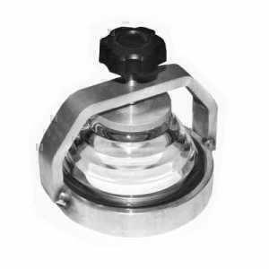 10007673-SIGHT GLASS ASSM VAC TANK 5" STEEL METALTECNICA