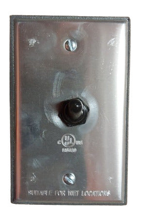 10036658-SWITCH BOX ASSM ALUM RECTANGULAR C/W TOGGLE SWITCH