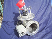 10045593-VALVE EMERG SS 4" 90DEG AIR OP TAPERED SEAT FLANGE 407 BETTS