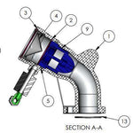 10053593-MANIFOLD NPT RETURN SPOUT ASSM W/ CHECK VALVE, STRAINER  CLIPS CIVACON