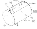 10062172-FARM SERVICE TANK 1000 GAL HORZ DUAL WALL AST 100% ECONO #26444 WESTEEL