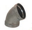 10062243-ELBOW BELLED ALUM SHORT RADIUS 45DEG 3" TUBEFLOW 6063-T4 ALLEGHENY