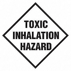 10065395-PLACARD INSERT  CLASS 6  TOXIC INHALATION HAZARD  10.75" X 10.75"