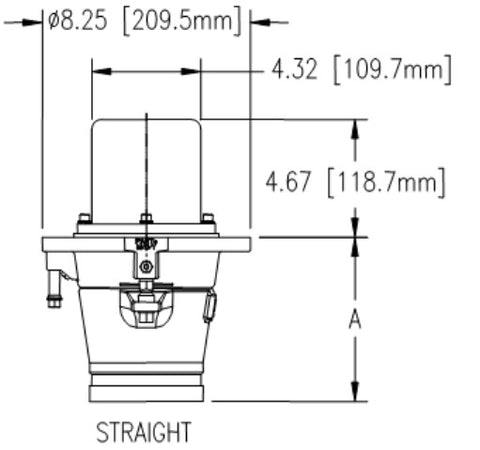 10070325-VALVE EMERG ALUM  4" H/F STRAIGHT GROOVE TS SEALS -40 C TO 104 C BETTS