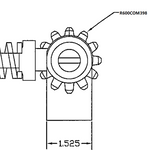 10070633-HOSEREEL PINION GEAR ONLY 12 TOOTH FOR MANUAL REWIND UNIQUE